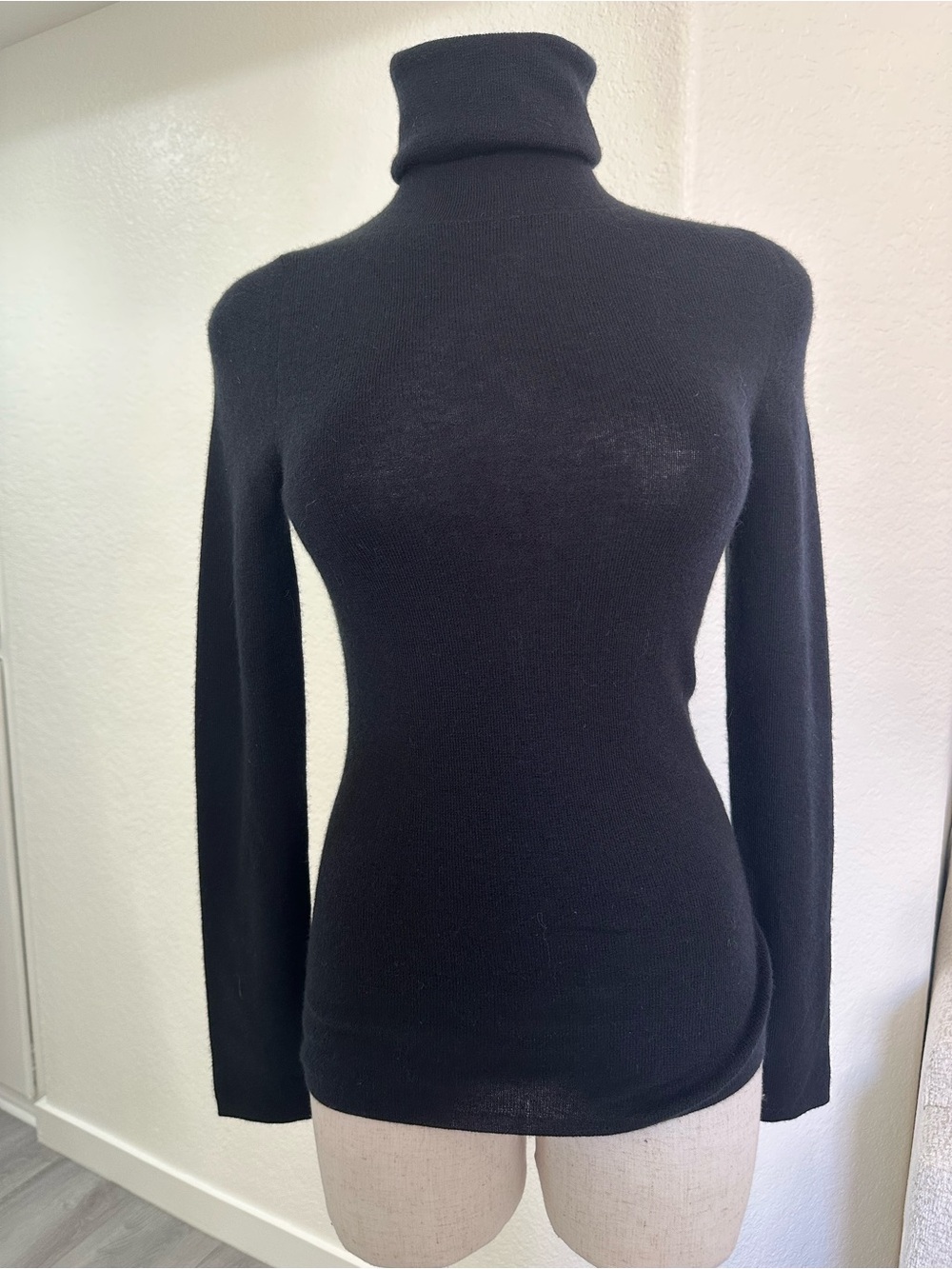 Nili Lotan Black Knit Turtleneck